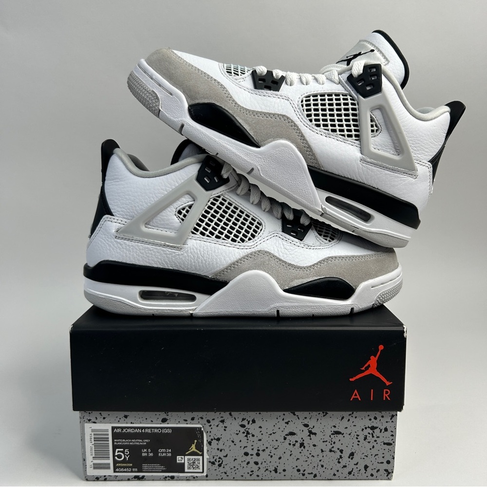 Nike Air Jordan 4 Retro GS “Military Black” 2023 - Picture 1 of 8